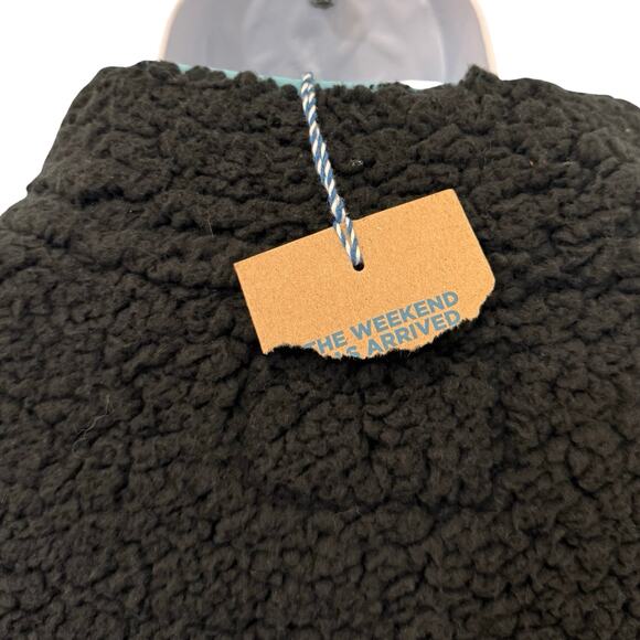 Chubbies Black The Night Fleece 1/4 Quarter Zip Warm Pullover Sweatshirt Size L - Picture 8 of 12